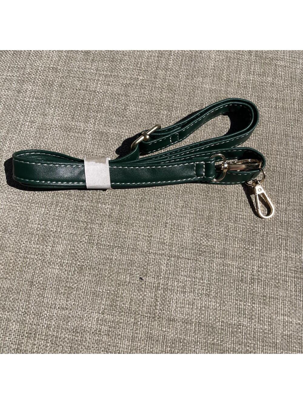 Green Faux Leather Purse Strap 3/4 Of An Inch Wide